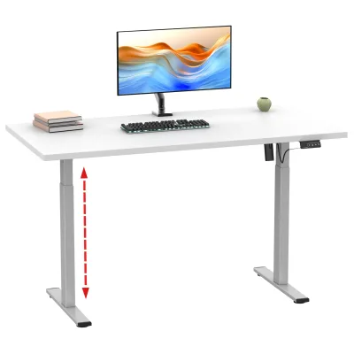 VCM Elektrisch Höhenverstellbarer Schreibtisch, 110 x 50 cm, Sitz-Steh-Schreibtisch mit Memory-Funktion, 71–120 cm - Lona