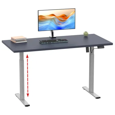 VCM Elektrisch Höhenverstellbarer Schreibtisch, 110 x 50 cm, Sitz-Steh-Schreibtisch mit Memory-Funktion, 71–120 cm - Lona