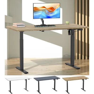 VCM Elektrisch Höhenverstellbarer Schreibtisch, 110 x 50 cm, Sitz-Steh-Schreibtisch mit Memory-Funktion, 71–120 cm - Lona