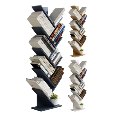 VCM Holz Aufbewahrung Stand Regal Bücherregal Deko Bücher Standregal Nulis