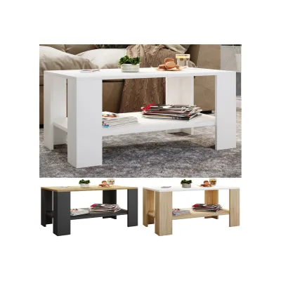 VCM Holz Beistelltisch   Couchtisch schlicht   Maße ca. H. 55 x B. 90 x T. 41 cm   Wohnzimmertisch   Sofatisch - Dalus
