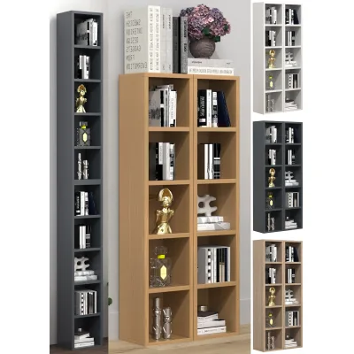 VCM Holz CD DVD Stand Aufbewahrung Standregal Bücherregal Deko Regal Megosa