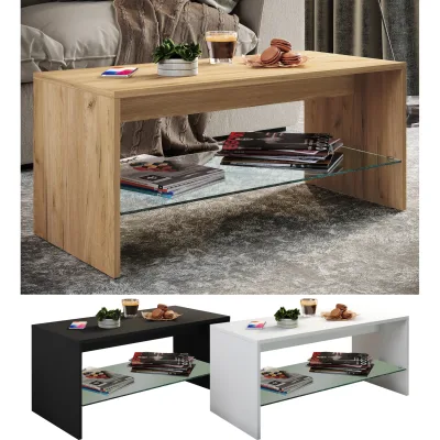 VCM Holz Couchtisch   Sofatisch mit ausreichend Stauraum   Maße ca. H. 40 x B. 90 x T. 40 cm   Wohnzimmertisch – Wisal