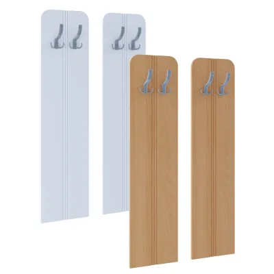 VCM Holz Garderoben-Set   Dielenmöbel   Maße pro Paneel: H. 110 x B. 27 x T. 2 cm   je Paneel 2 Haken - Balia