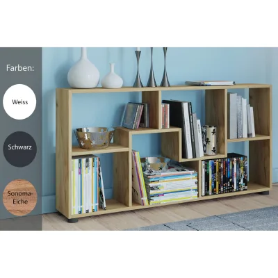 VCM Holz Kommode   Sideboard mit praktischen Fachbodeneinteilung   Raumteiler   Maße ca. H. 62 x B. 117 x T. 20 cm - Pintal