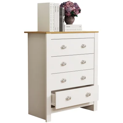 VCM Holz Kommode   Sideboard mit Schubladen   Maße ca. H. 95 x B. 79 x T. 40 cm -  Balusa