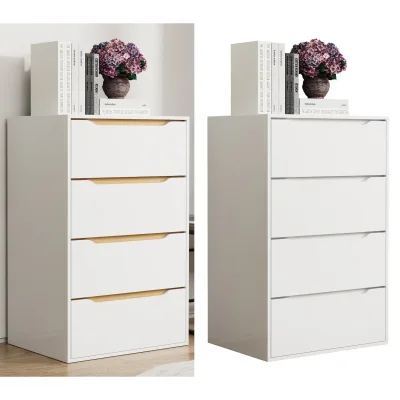 VCM Holz Kommode   Sideboard mit Schubladen   Nachttisch   Maße ca. H. 102 x B. 65 x T. 48 cm - Malira
