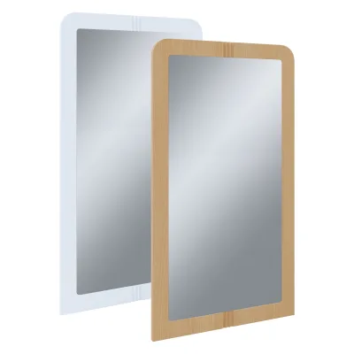 VCM Holz Wandspiegel   für Badezimmer oder Flur geeignet   Maße: H. 90 x B. 50 x T. 2 cm   Wandspiegel mit Ablage - Balia
