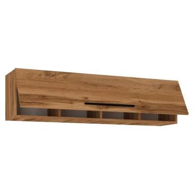 VCM Holzregal hängend   platzsparendes Regal   Maße: H. 115 x B. 30 x T. 30 cm   Elegantes Regal hängend   Aufbewahrungsregal   Bücherregal   Wandboard - Arila