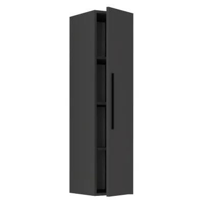 VCM Holzregal hängend   platzsparendes Regal   Maße: H.115x B. 30 x T. 30cm  Elegantes Regal hängend   Aufbewahrungsregal   Bücherregal   Wandboard - Arila XL Senkrecht