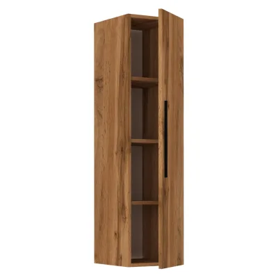 VCM Holzregal hängend   platzsparendes Regal   Maße: H.115x B. 30 x T. 30cm  Elegantes Regal hängend   Aufbewahrungsregal   Bücherregal   Wandboard - Arila XL Senkrecht