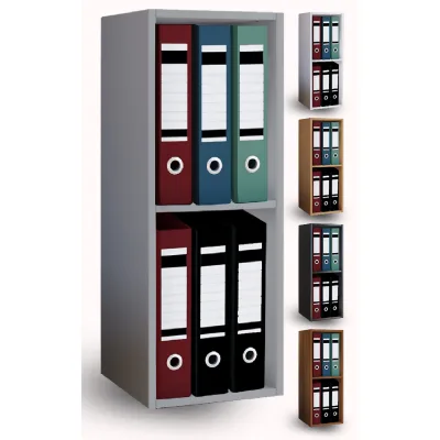 VCM Holzregal stehend   platzsparender Aktenschrank   Maße ca. H. 72 x B. 34 x T. 30 cm   Elegantes Regal stehend   Büroregal – Offas 2f