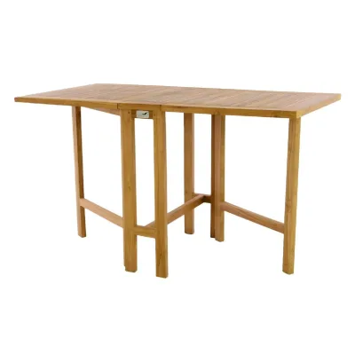 VCM Klapptisch   Maße 130x75x65 cm   Balkontisch   Gartentisch klappbar   hochwertig Teak Holz