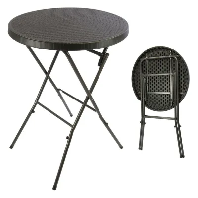 VCM Klapptisch   Stehtisch   Partytisch   Gartentisch klappbar   Bistrotisch   Bartisch 110 cm rund Ø 80 cm