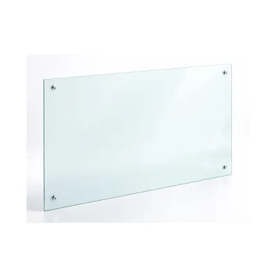 VCM Küchenrückwand Spritzschutz – ESG Hartglas 100 x 40 cm, Fliesenspiegel, Herdspritzschutz und Wandschutz für die Küche  - Esilo