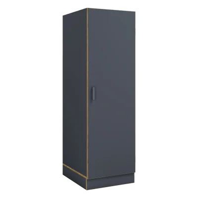 VCM Mehrzweck-Wäscheschrank , schmaler Stauraumschrank mit 3 Fächern & Drehtür, Maße Haushaltsregal H. 162 x B. 50 x T. 60 cm, Küchenschrank Rislo BD
