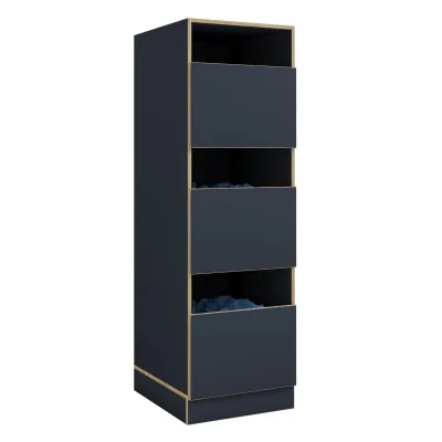 VCM Mehrzweck-Wäscheschrank , schmaler Stauraumschrank mit 3 Fächern & Drehtüren, Maße Haushaltsregal H. 162 x B. 50 x T. 60 cm, Rislo CL