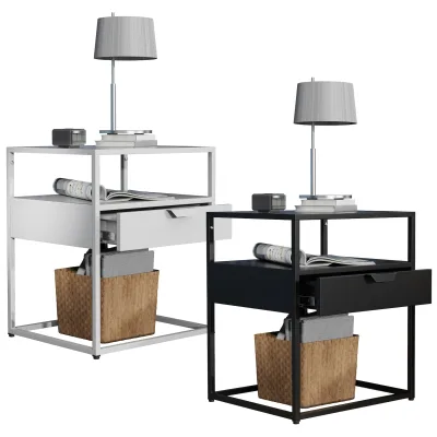 VCM Nachtschrank   Beistelltisch   Nachttisch   Maße ca H. 55 x B. 45 x T. 40 cm - Flokas