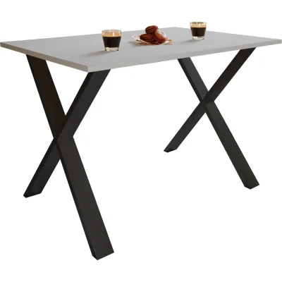 VCM Premium Holz Esstisch   H. 76 x B. 140 x T. 80 cm   Küchentisch Speisetisch Tisch Xona X