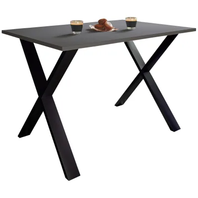 VCM Premium Holz Esstisch   H. 76 x B. 140 x T. 80 cm   Küchentisch Speisetisch Tisch Xona X