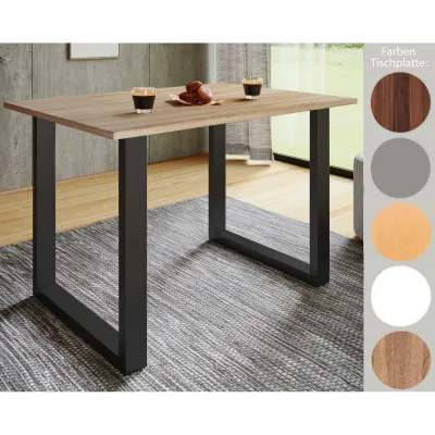 VCM Premium Holz Esstisch   H. 76 x B. 80 x T. 50 cm   Küchentisch Speisetisch Tisch Xona U