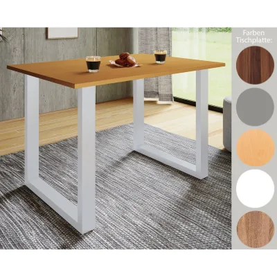 VCM Premium Holz Esstisch   H. 76 x B. 80 x T. 50 cm   Küchentisch Speisetisch Tisch Xona U