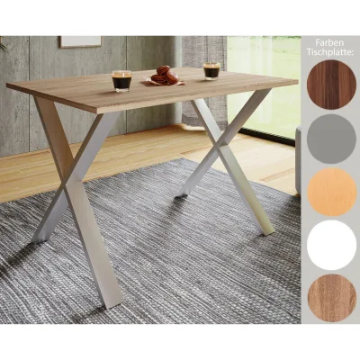 VCM Premium Holz Esstisch   H. 76 x B. 80 x T. 50 cm   Küchentisch Speisetisch Tisch Xona X