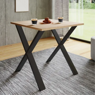 VCM Premium Holz Esstisch   H. 76 x B. 80 x T. 80 cm   Küchentisch Speisetisch Tisch Xona X