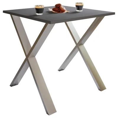 VCM Premium Holz Esstisch   H. 76 x B. 80 x T. 80 cm   Küchentisch Speisetisch Tisch Xona X