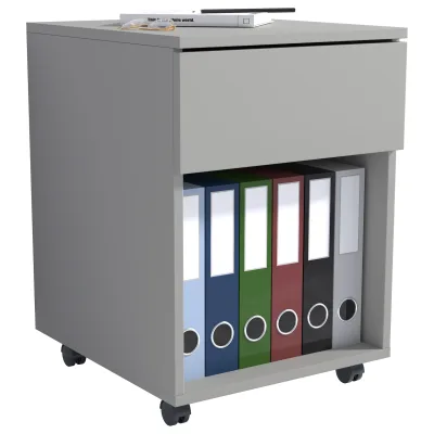 VCM Rollcontainer   Beistellcontainer mit Schubladen   Maße ca. H. 55 x B. 39 x T. 70 cm   Bürocontainer - Dalosa 1 Schublade