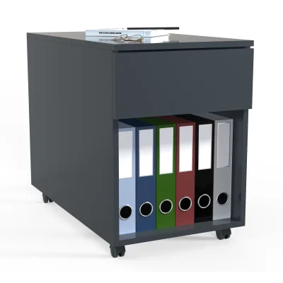 VCM Rollcontainer   Beistellcontainer mit Schubladen   Maße ca. H. 55 x B. 39 x T. 70 cm   Bürocontainer - Dalosa 1 Schublade