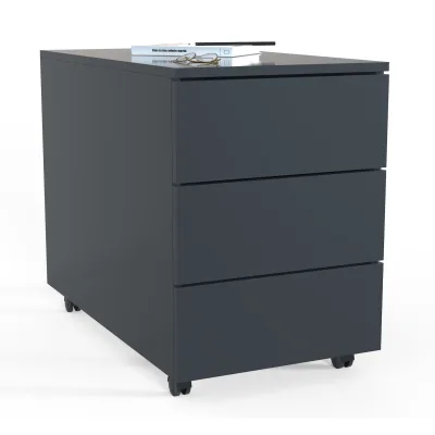 VCM Rollcontainer   Beistellcontainer mit Schubladen  Maße ca. H. 55 x B. 39 x T. 70 cm   Bürocontainer - Dalosa 3 Schubladen