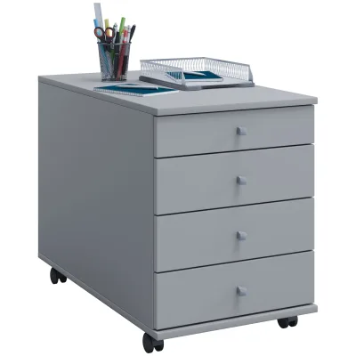 VCM Rollcontainer   Beistellcontainer mit Schubladen   Maße ca. H. 57 x B. 42 x T. 75 cm   Bürocontainer – Lona