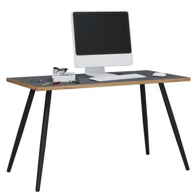 VCM Schreibtisch Computertisch Bürotisch Skandanivischer Retro Look Salia 138x80 cm