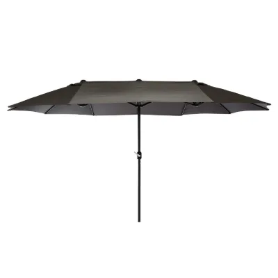VCM Sonnenschirm   Maße ca. 4,50x2,65x2,40 m   Doppelsonnenschirm XXL   Schirm mit Kurbel   Polyester 180g/m²