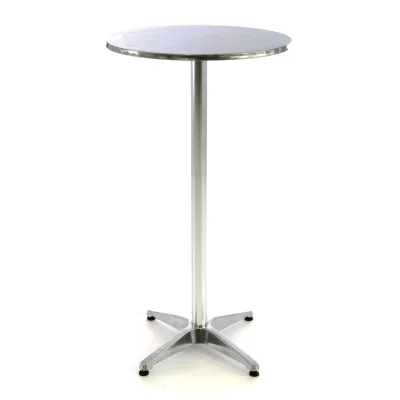 VCM Stehtisch   Bistrotisch   Edelstahl Aluminium   Ø 60cm x H115/75 cm