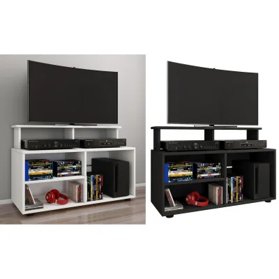 VCM TV Möbel   Lowboard   Fernsehregal mit ausreichend Stauraum   Maße H. 59 x B. 90 x T. 36 cm   Fernseh Möbel - Balansia