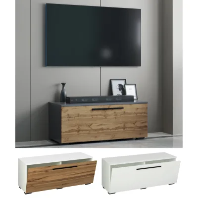VCM TV Möbel   Lowboard   Fernsehschrank mit breiter Klapptür   Maße H. 39 x B. 95 x T. 40 cm   Fernseh Möbel – Arila
