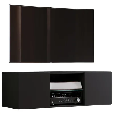 VCM TV Möbel   Wandboard   Lowboard hängend   Maße H. 40 x B. 115 x T. 36 cm   Wandschrank - Jusa