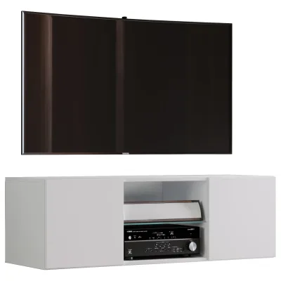 VCM TV Möbel   Wandboard   Lowboard hängend   Maße H. 40 x B. 95 x T. 36 cm   Wandschrank - Jusa