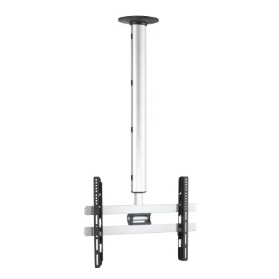 VCM Universal TV Deckenhalterung   42-65 Zoll bis 50 kg   bis VESA bis 600x400   höhverstelbar 127-238 cm   TV Halterung 360 Grad schwenkbar drehbar und 15 Grad neigbar   Fernseher Halter – CM4