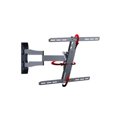 VCM Universal TV Wandhalterung 32-70 Zoll bis 30 kg   20 Grad neigbar kippbar   90 Grad schwenkbar   ausziehbar   VESA bis max. 600x400   Halter Fernsehhalter Wasserwaage   Fernseh Halterung WS100 Slim