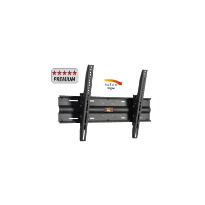 VCM Universal TV Wandhalterung 32-70 Zoll bis 45 kg   bis 16 Grad neigbar kippbar   VESA bis max. 600x400   Halter Fernsehhalter mit Wasserwaage   Fernseh Halterung WN120