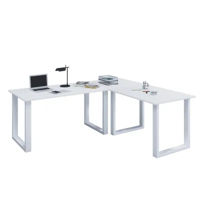 VCM VCM Holz Schreibtisch   Eckschreibtisch schlicht   160x160   L Form links oder rechts   Arbeitstisch Platte 50 cm tief   Computertisch Büromöbel - Lona U