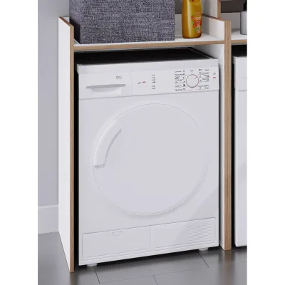 VCM Waschmaschinenschrank mit Ablagefläche,  Maße Überbauschrank ca. H. 100 x B. 67 x T. 48 cm, Waschmaschinenregal für Bad und Waschküche, Waschmaschinenüberbauschrank- Rislo