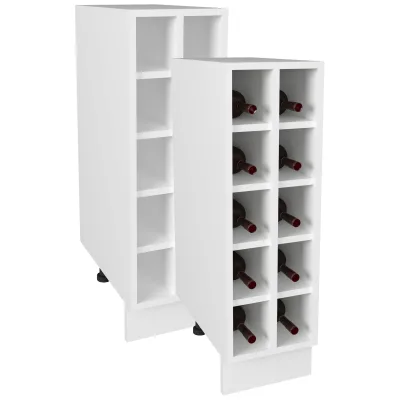 VCM Weinregal   Maße ca. H. 82 x B. 25 x T. 44 cm   Küchenregal für Flaschen   Regal - Esilo