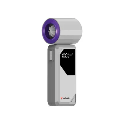 Verbatim Cool 'n' Go AirJet –Mini-Ventilator mit LED-Anzeige & 4 Geschwindigkeiten