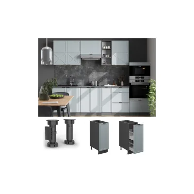 Vicco Apothekerschrank Blaugrau, Anthrazit 30x82x51.6 cm