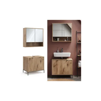 Vicco Badmöbel-Set Eliza Viking Oak 2 Teile