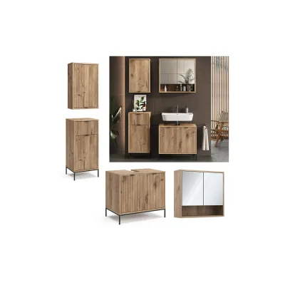 Vicco Badmöbel-Set Eliza Viking Oak 4 Teile